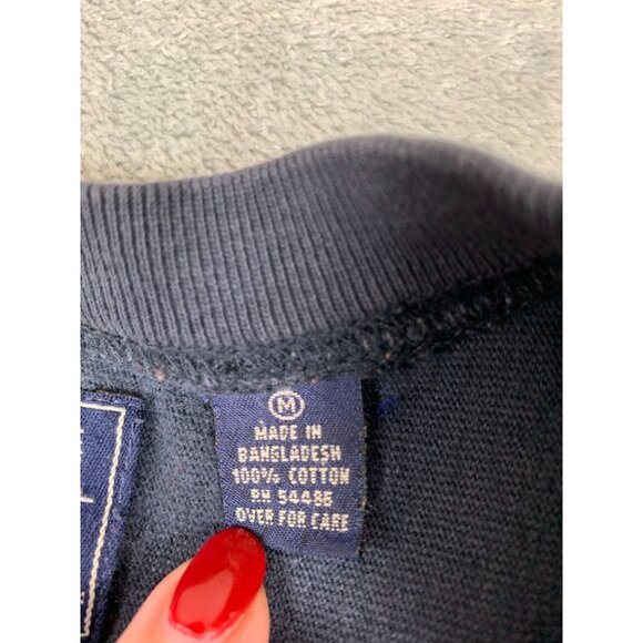 Vintage American Eagle Sweatshirt Men Medium Green Cotton Lace Up #3 Pullover - Picture 4 of 11